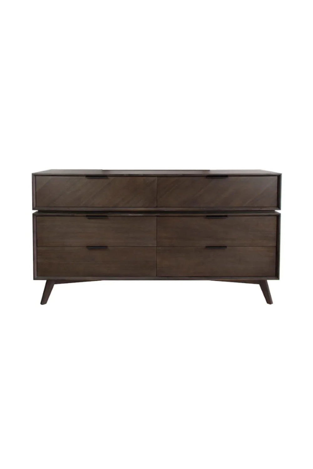 Luxury Modern Acacia Wood 6-Drawer Dresser European Style for Villa