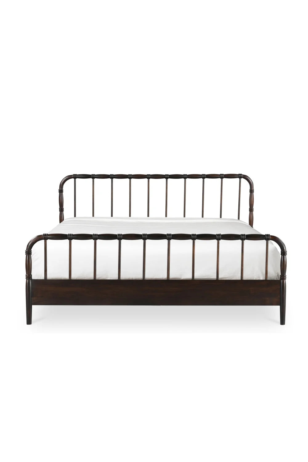 Luxury Modern Acacia Wood Bed European Style for Villa