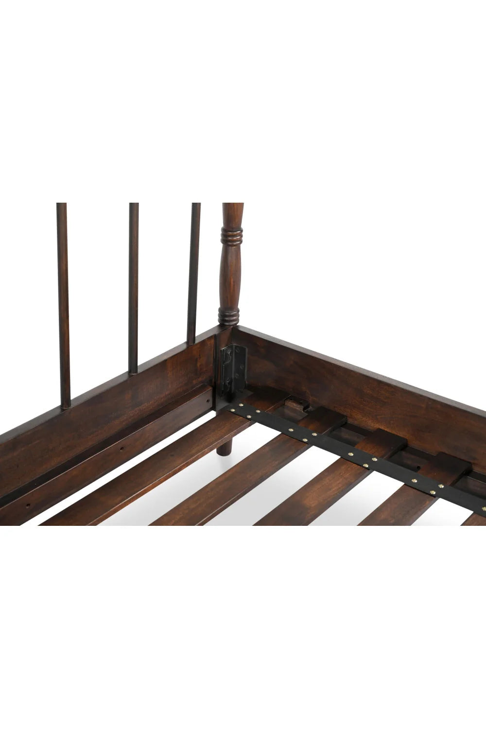 Luxury Modern Acacia Wood Bed European Style for Villa