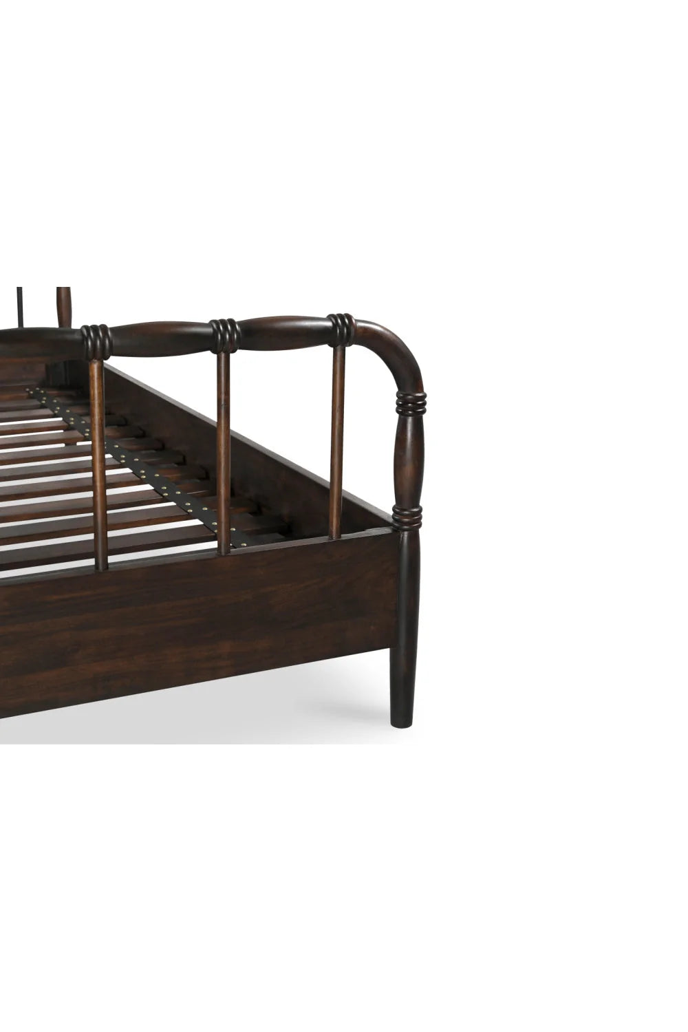 Luxury Modern Acacia Wood Bed European Style for Villa