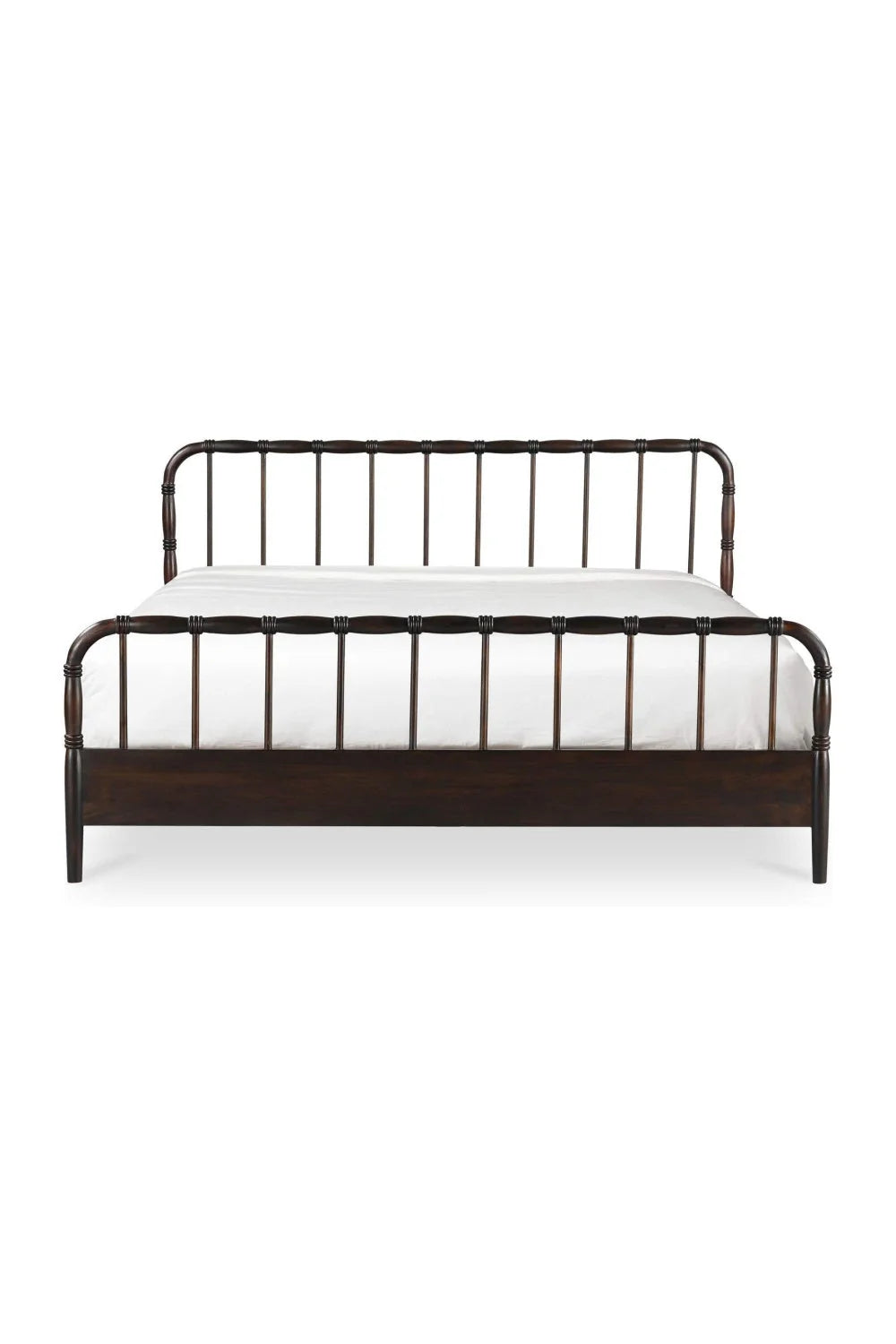 Luxury Modern Acacia Wood Bed European Style for Villa