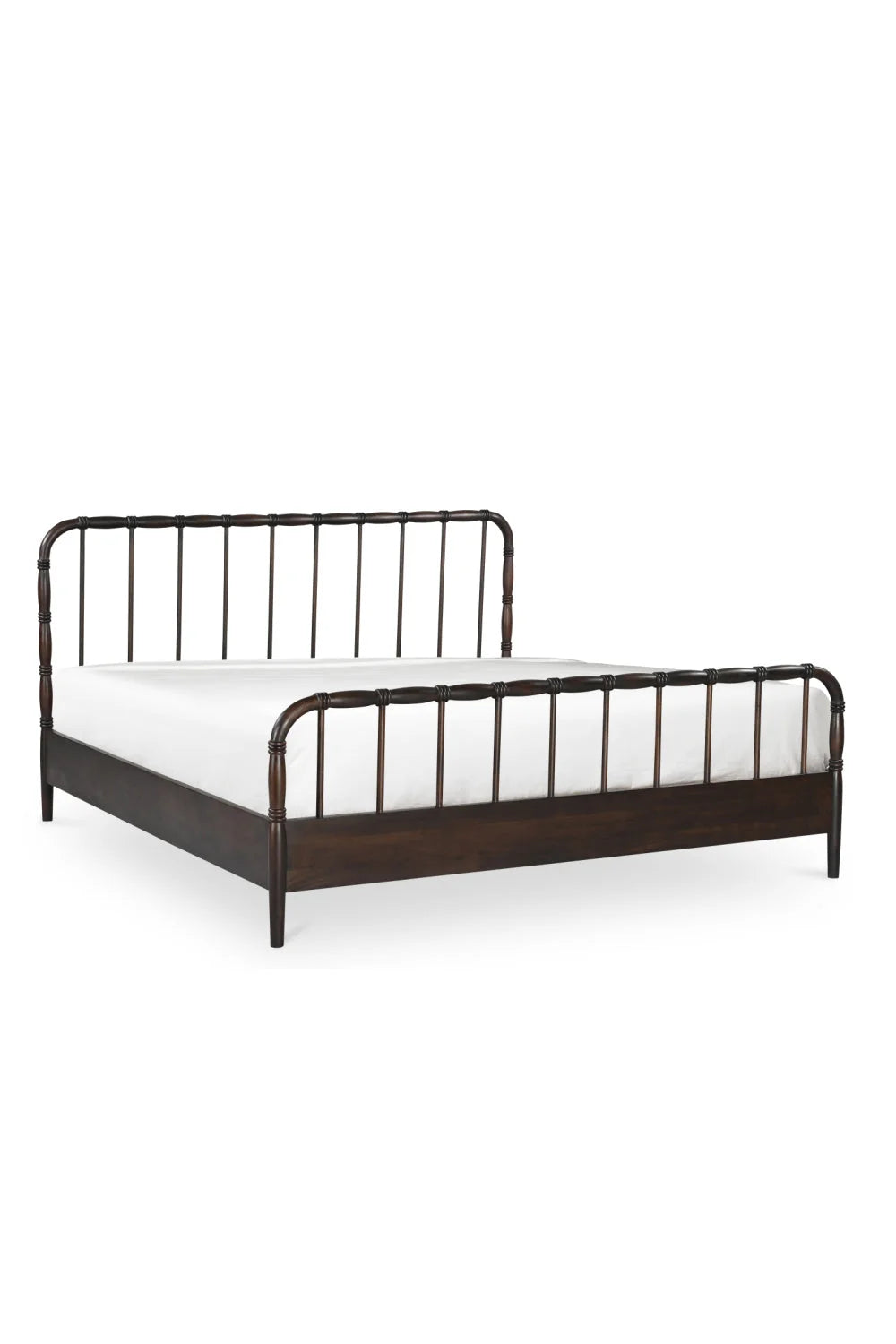 Luxury Modern Acacia Wood Bed European Style for Villa