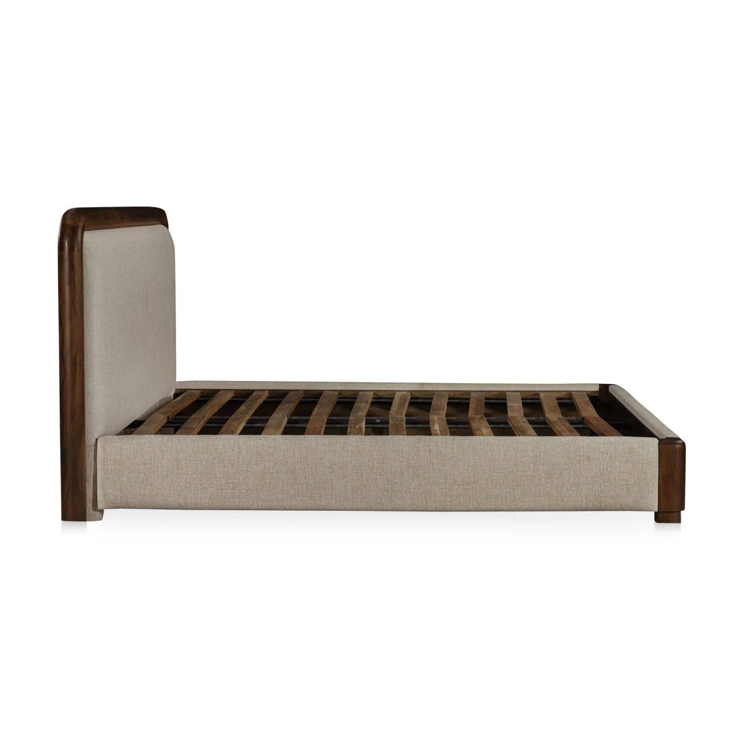 Luxury Modern Acacia Wood Bed European Style for Villa