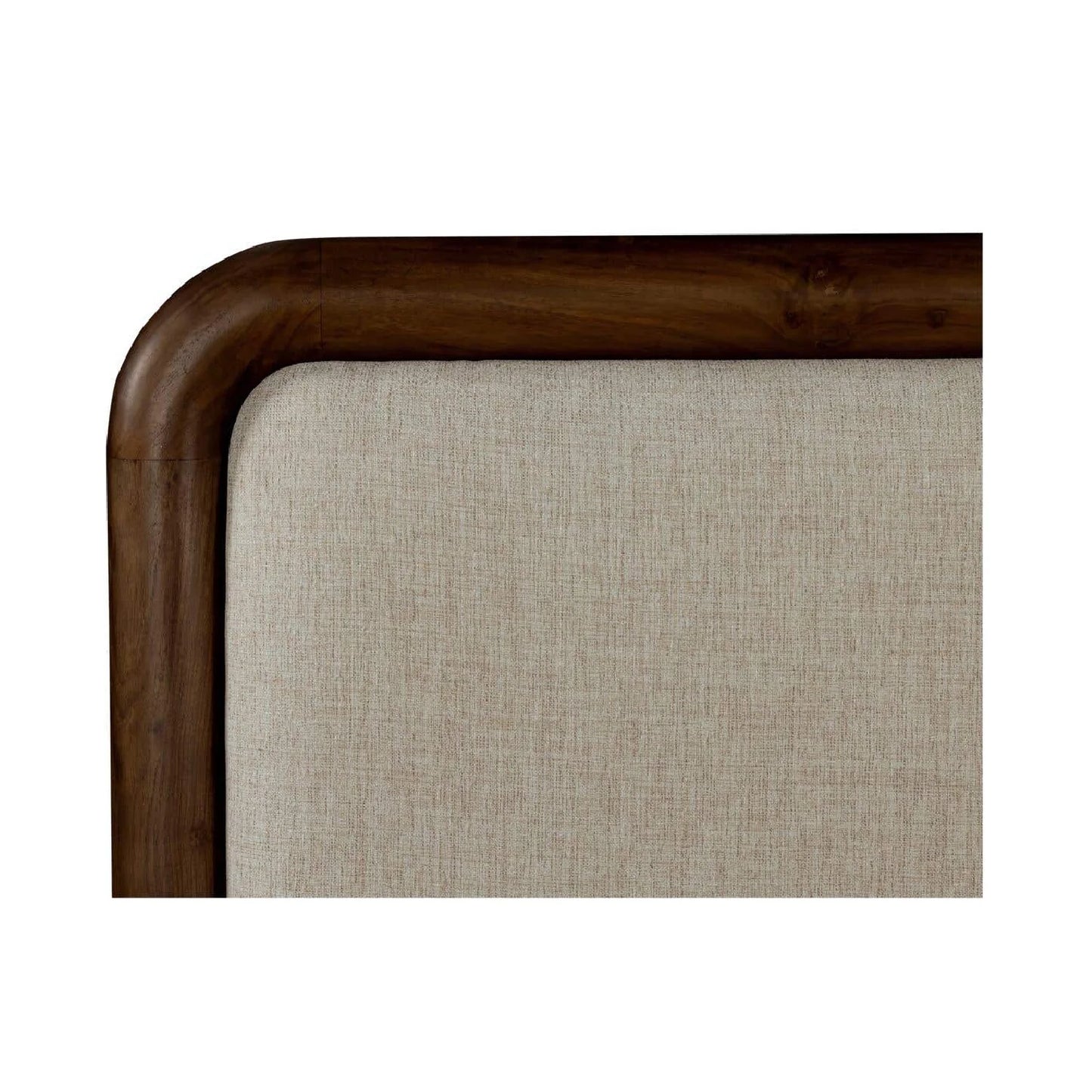 Luxury Modern Acacia Wood Bed European Style for Villa