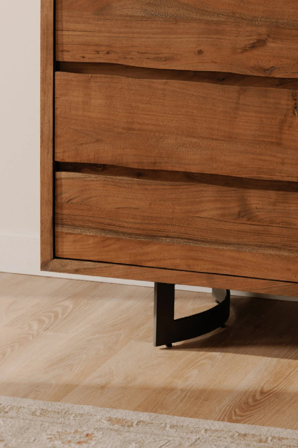 Luxury Modern Acacia Wood Dresser European Style for Villa
