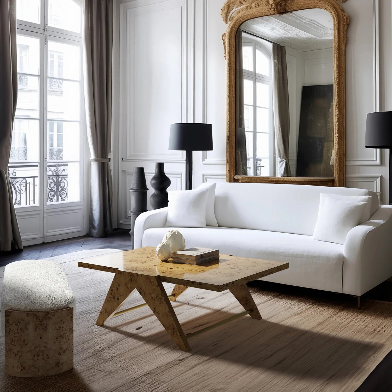Luxury Modern Adrien Coffee Table European Style for Villa