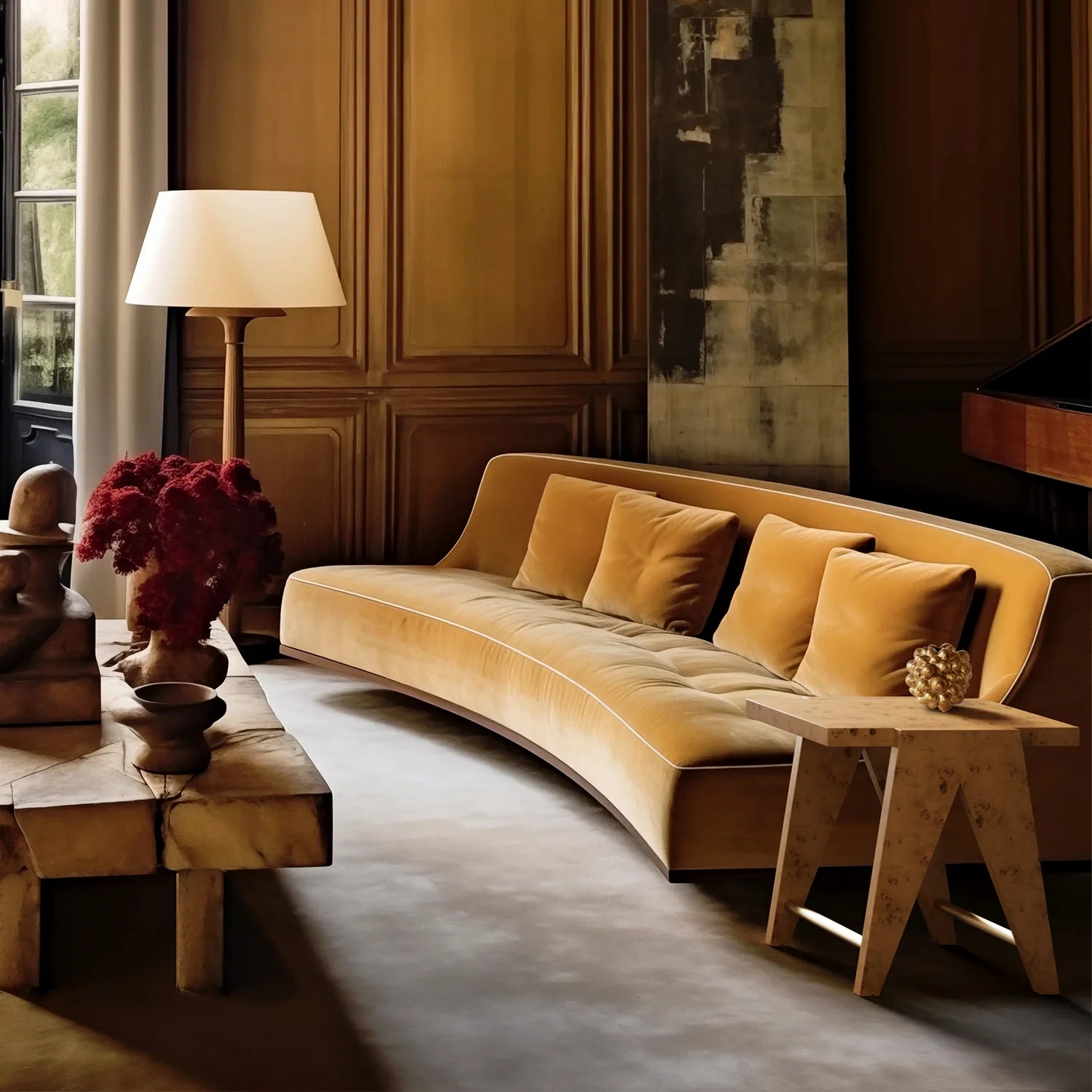 Luxury Modern Adrien Side Table European Style for Villa