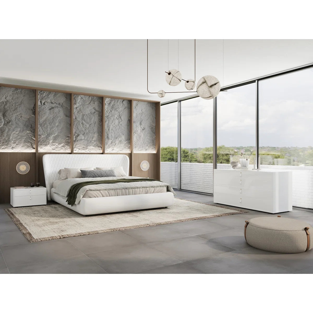 Luxury Modern Agora King Bed European Style for Villa