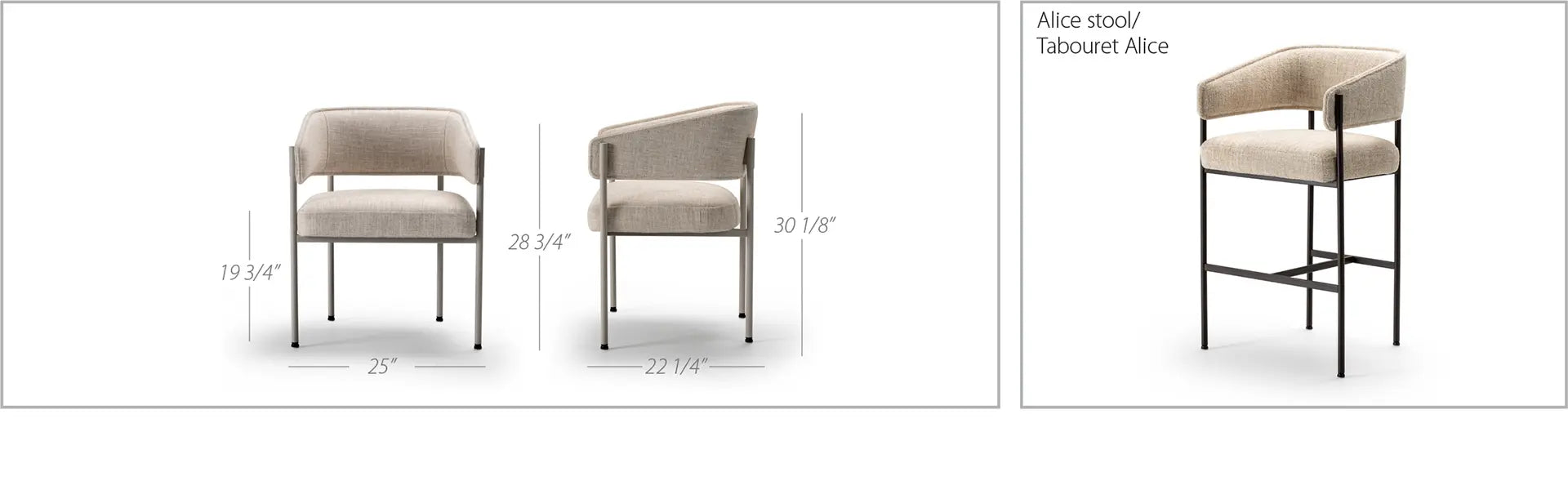 Luxury Modern Alicia Dining Chair European Style for Villa