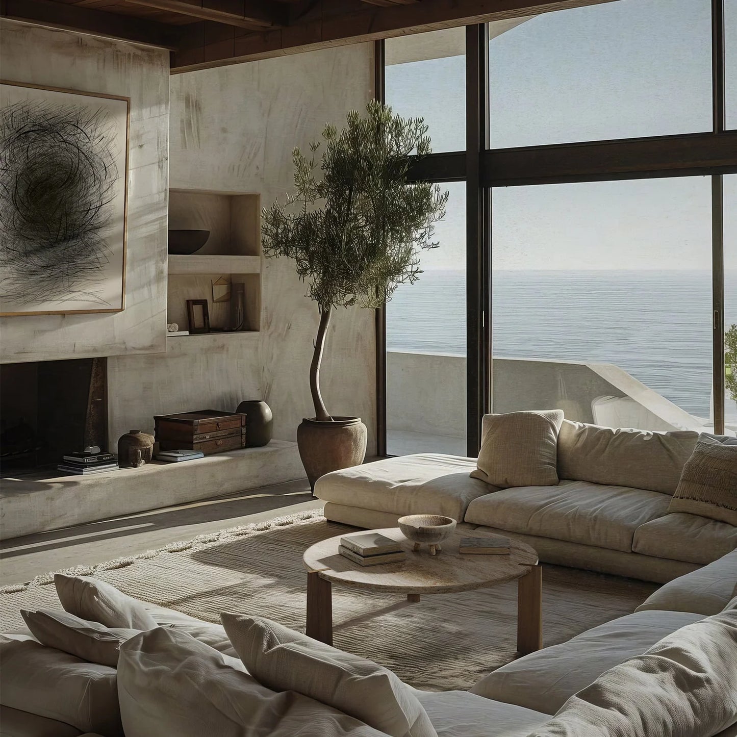 Luxury Modern Aline Coffee Table European Style for Villa