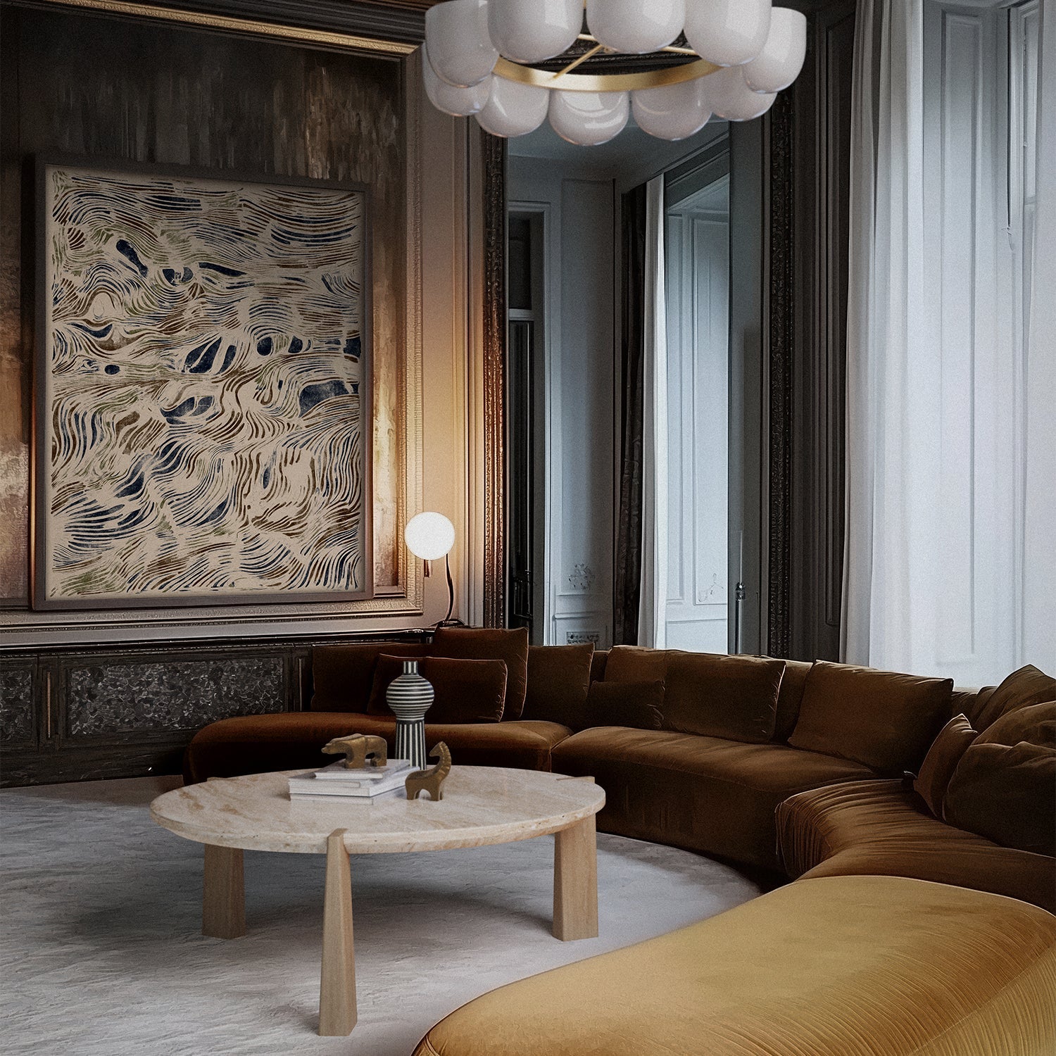 Luxury Modern Aline Coffee Table European Style for Villa