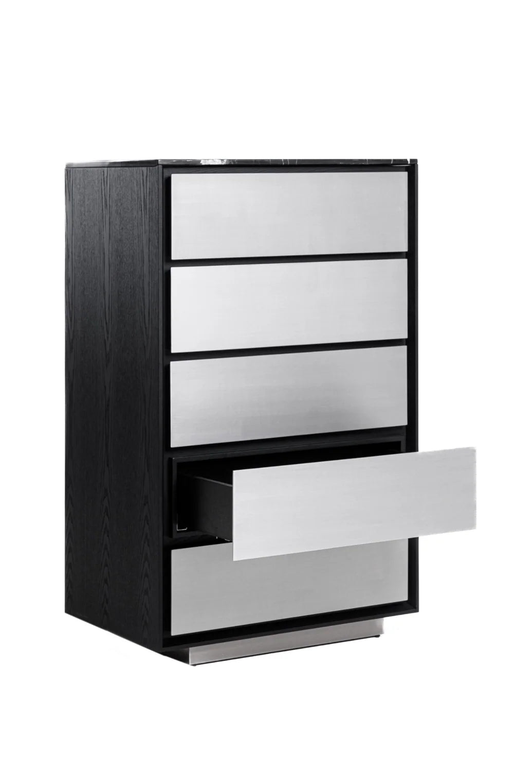 Luxury Modern Aluminum 5-Drawer Chest European Style for Villa