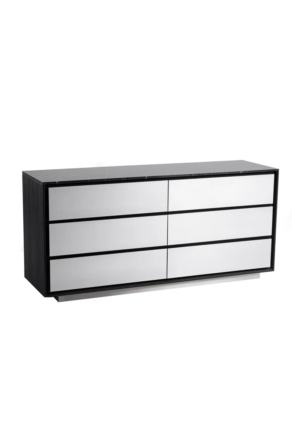 Luxury Modern Aluminum 6-Drawer Dresser European Style for Villa