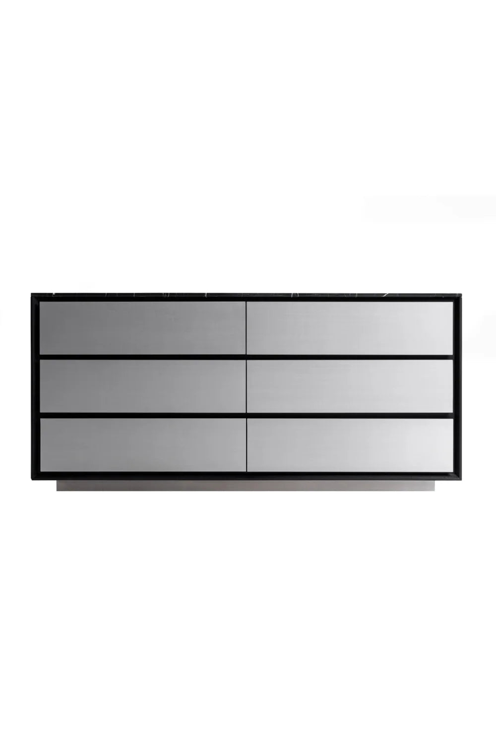 Luxury Modern Aluminum 6-Drawer Dresser European Style for Villa