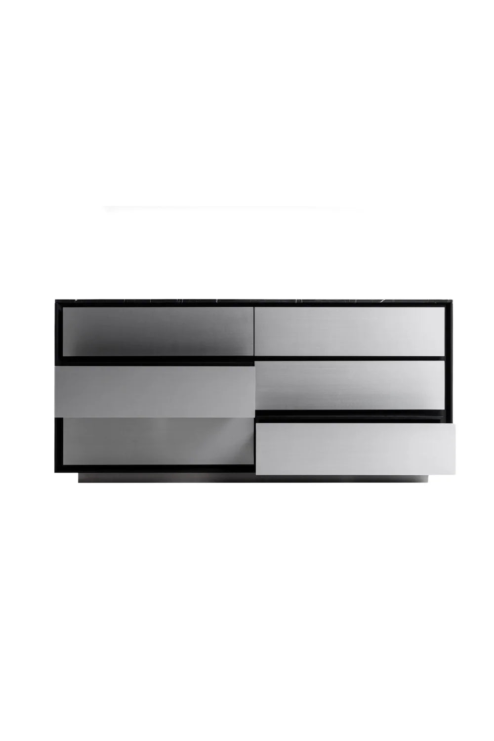 Luxury Modern Aluminum 6-Drawer Dresser European Style for Villa