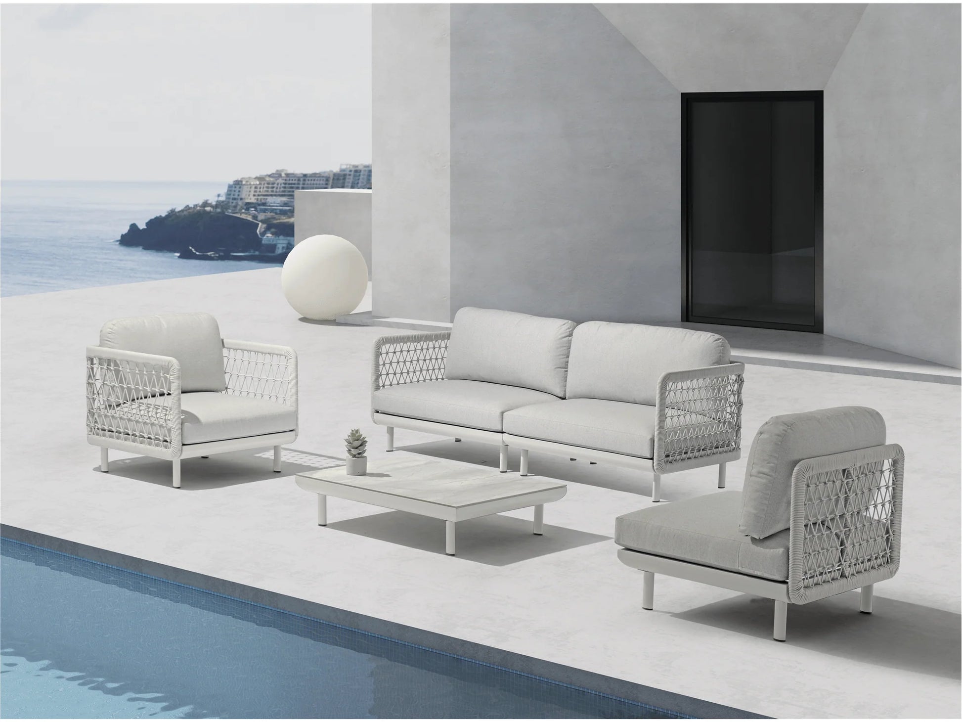 Luxury Modern Amberly Coffee Table European Style for Villa