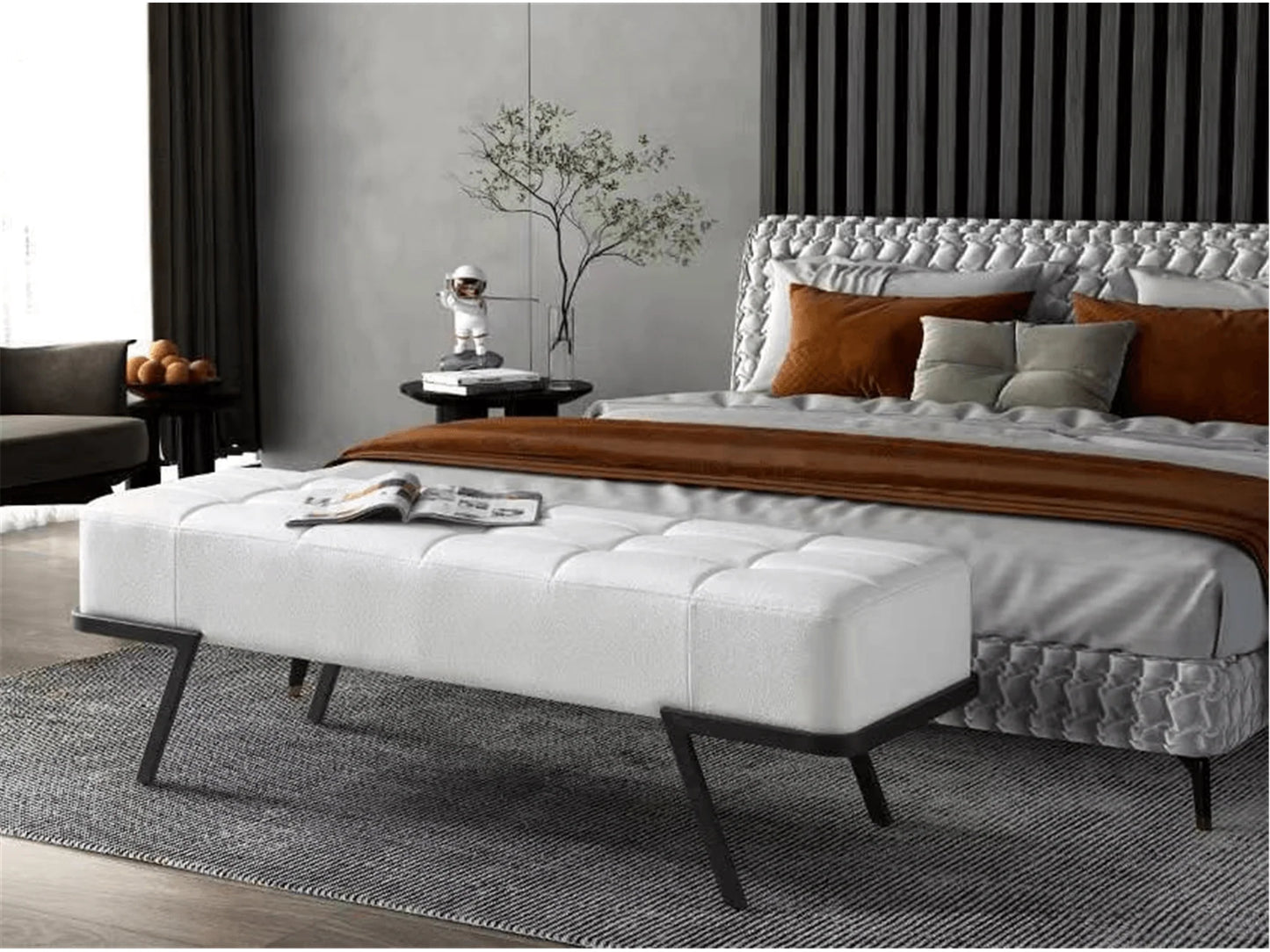 Luxury Modern Andrina Bench European Style for Villa