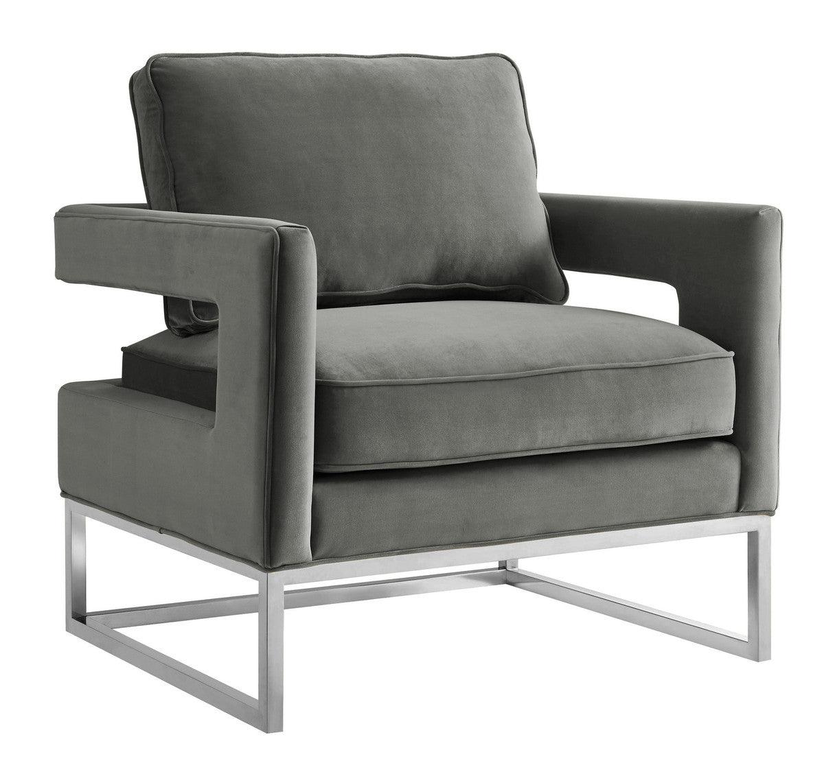 Luxury Modern Annabelle Velvet Accent Chair European Style for Villa