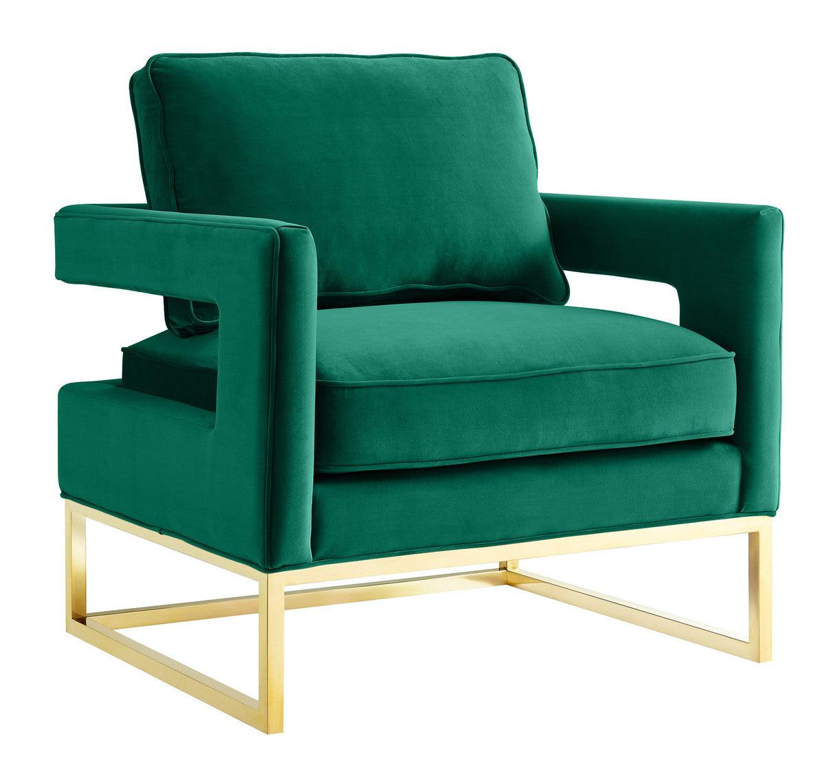 Luxury Modern Annabelle Velvet Accent Chair European Style for Villa