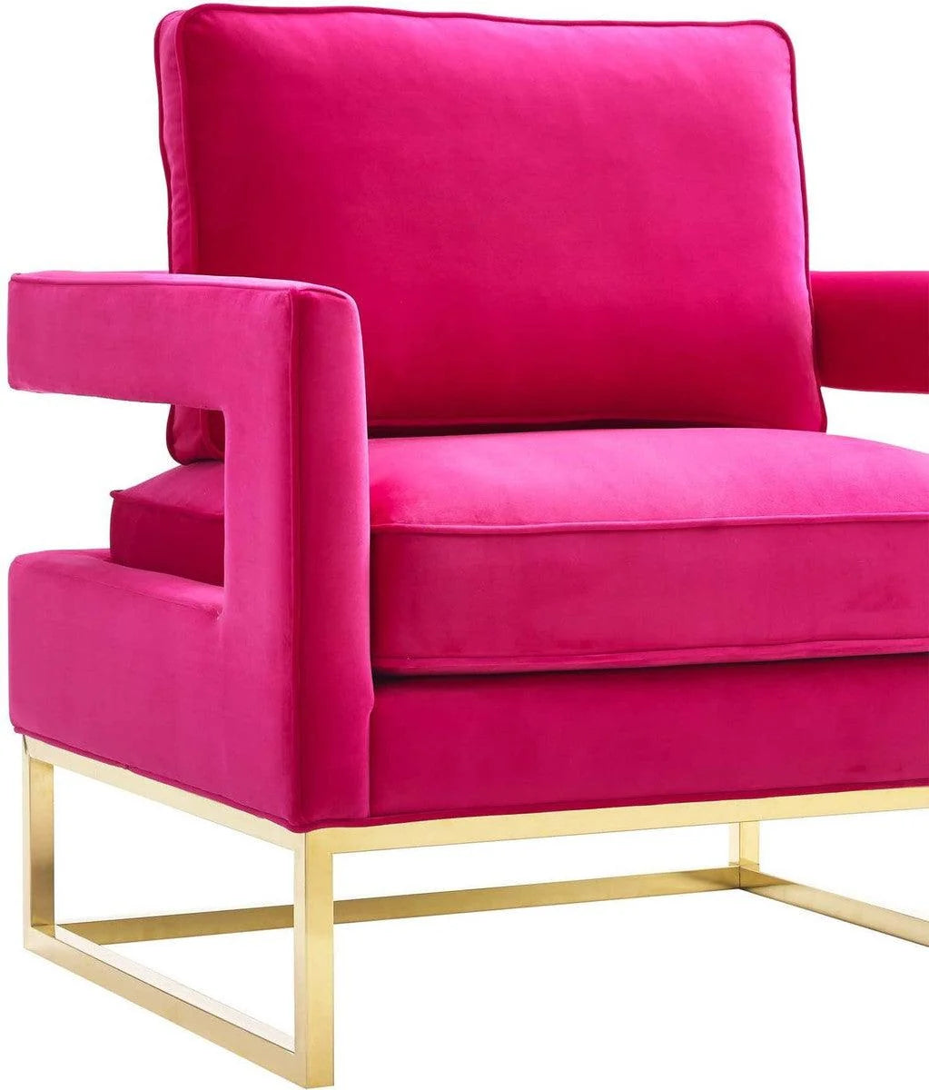 Luxury Modern Annabelle Velvet Accent Chair European Style for Villa