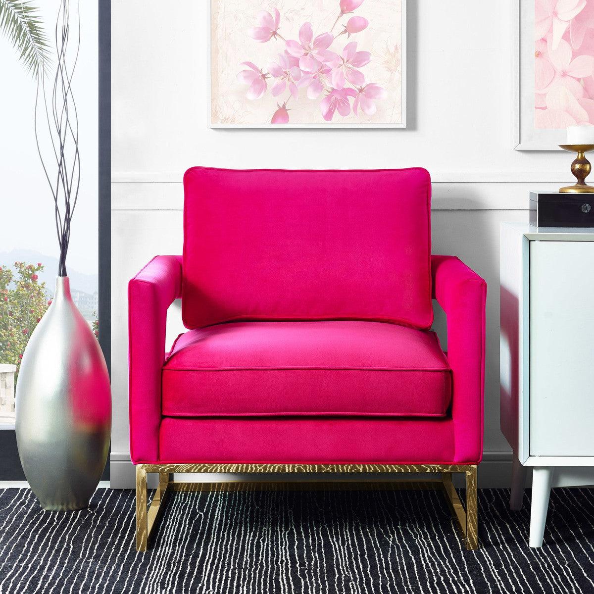 Luxury Modern Annabelle Velvet Accent Chair European Style for Villa