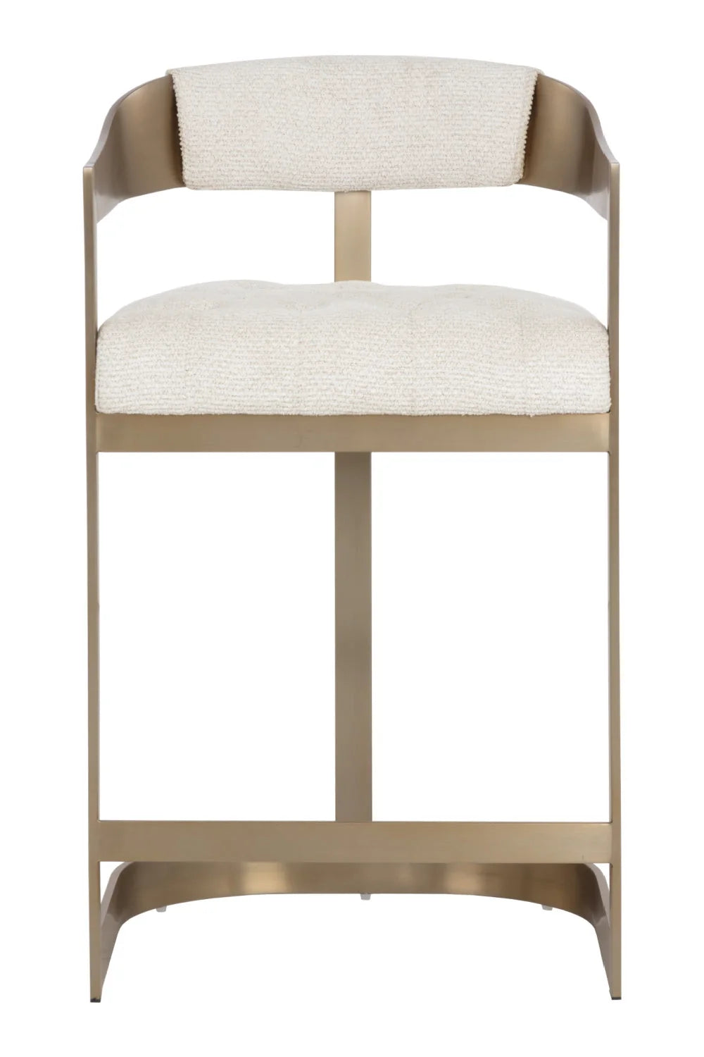 Luxury Modern Antique Brass Counter Stool European Style for Villa