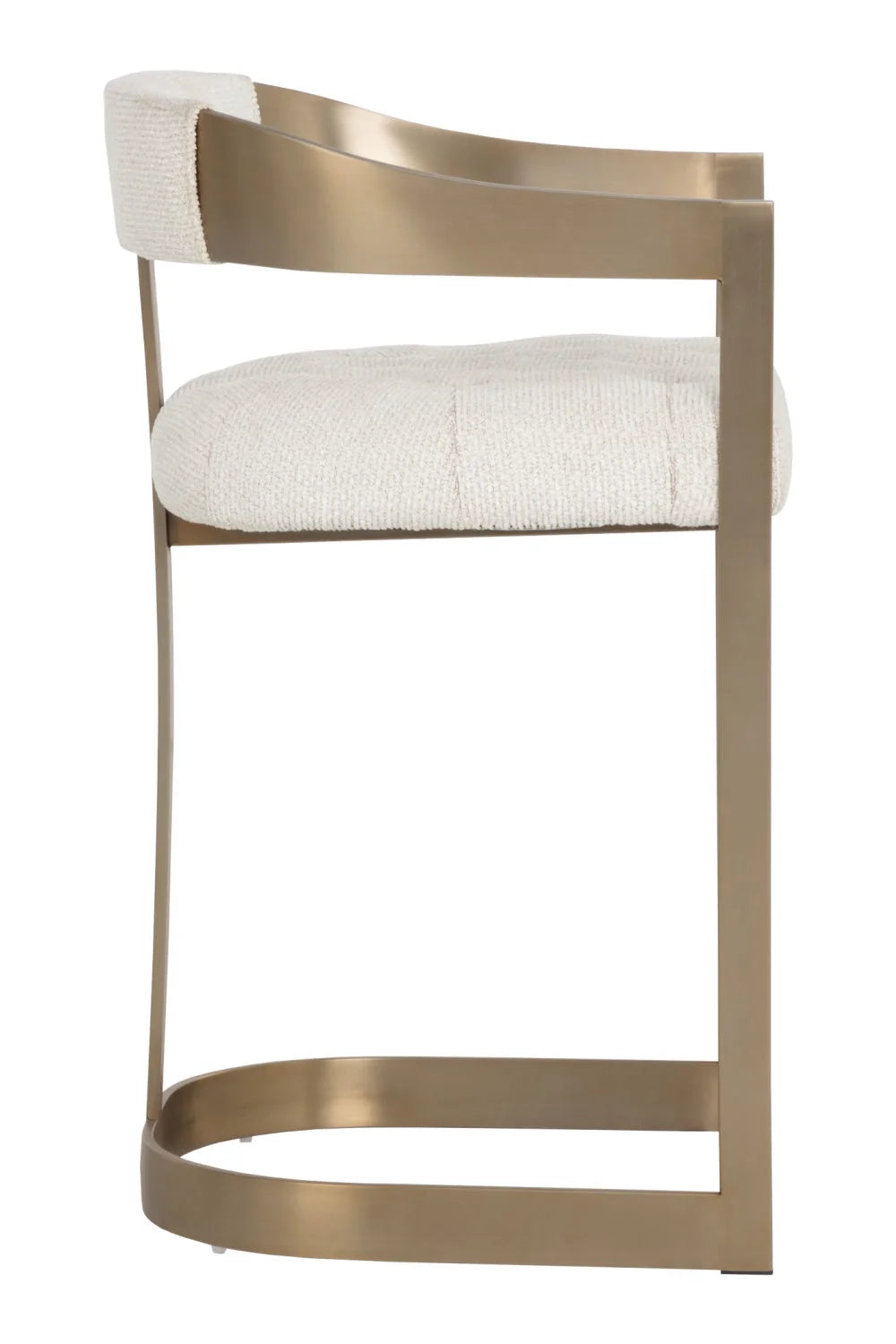 Luxury Modern Antique Brass Counter Stool European Style for Villa