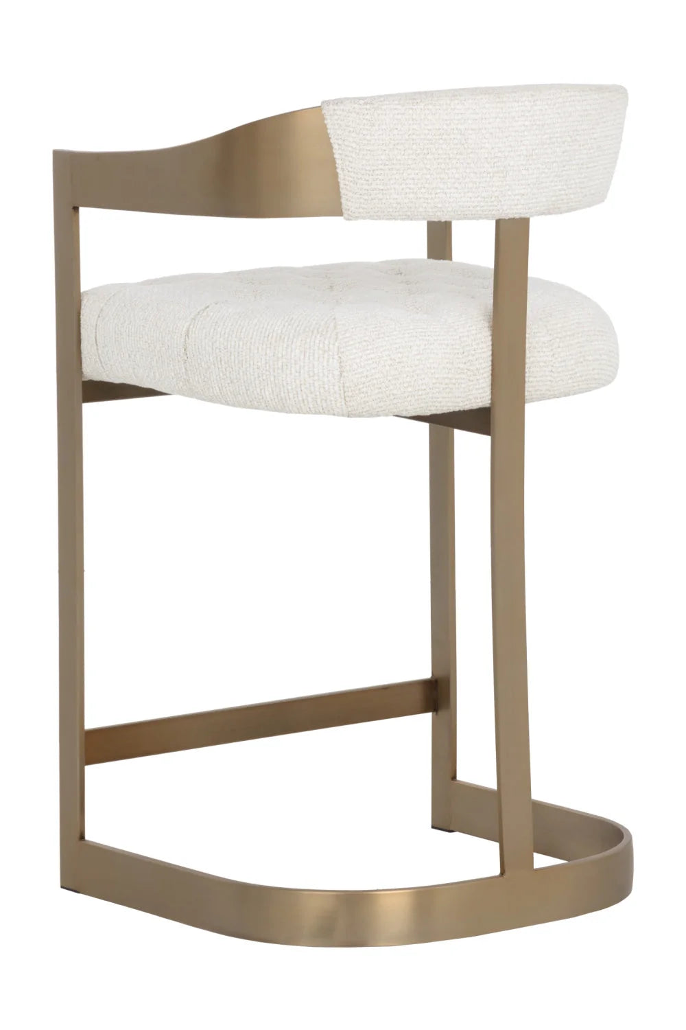 Luxury Modern Antique Brass Counter Stool European Style for Villa
