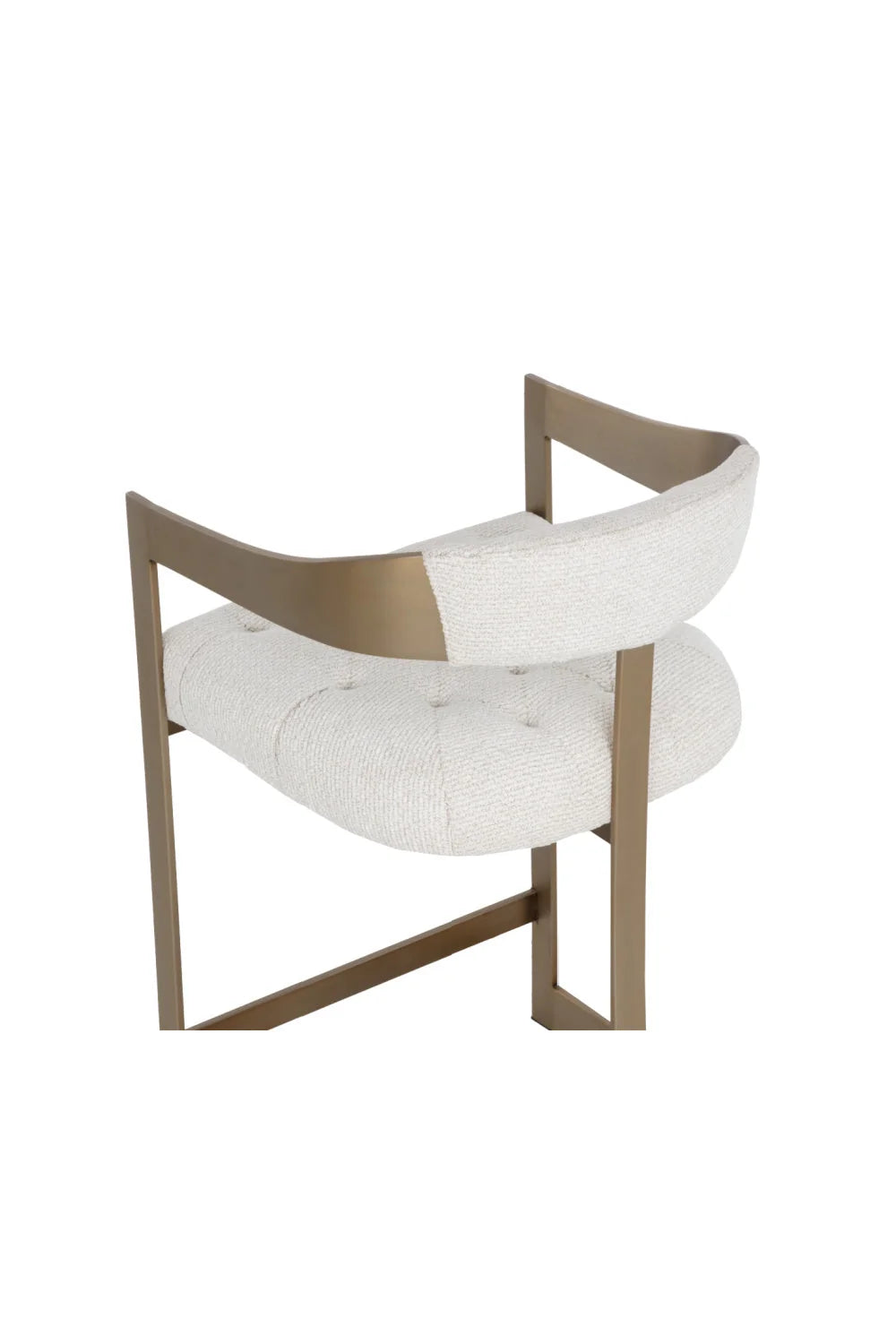 Luxury Modern Antique Brass Counter Stool European Style for Villa