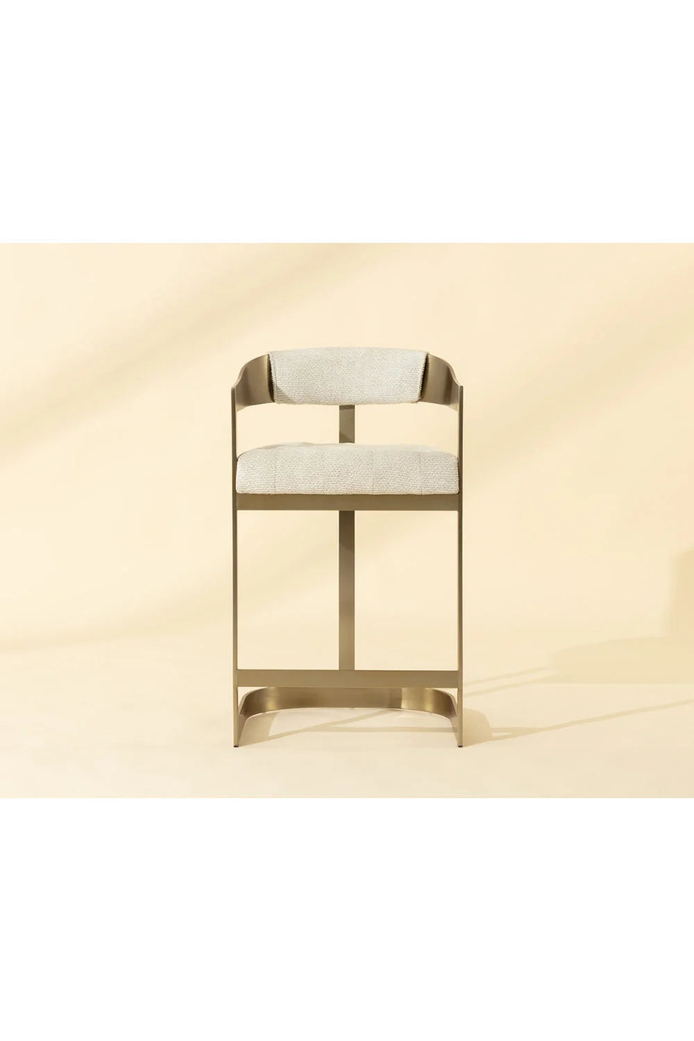 Luxury Modern Antique Brass Counter Stool European Style for Villa