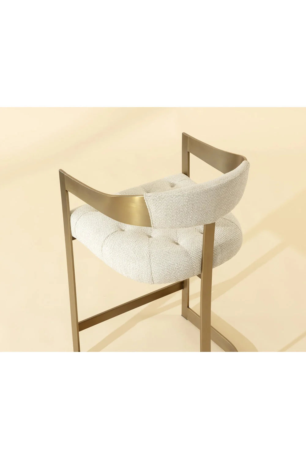 Luxury Modern Antique Brass Counter Stool European Style for Villa