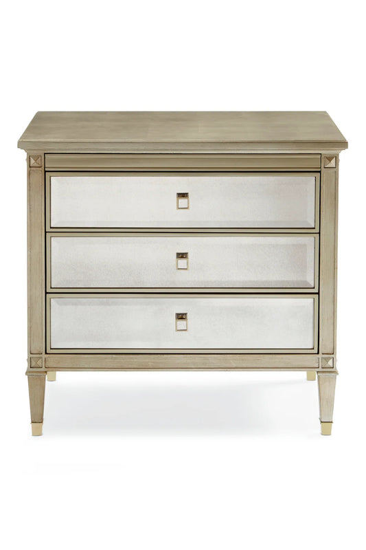 Luxury Modern Antique Mirror Nightstand European Style for Villa