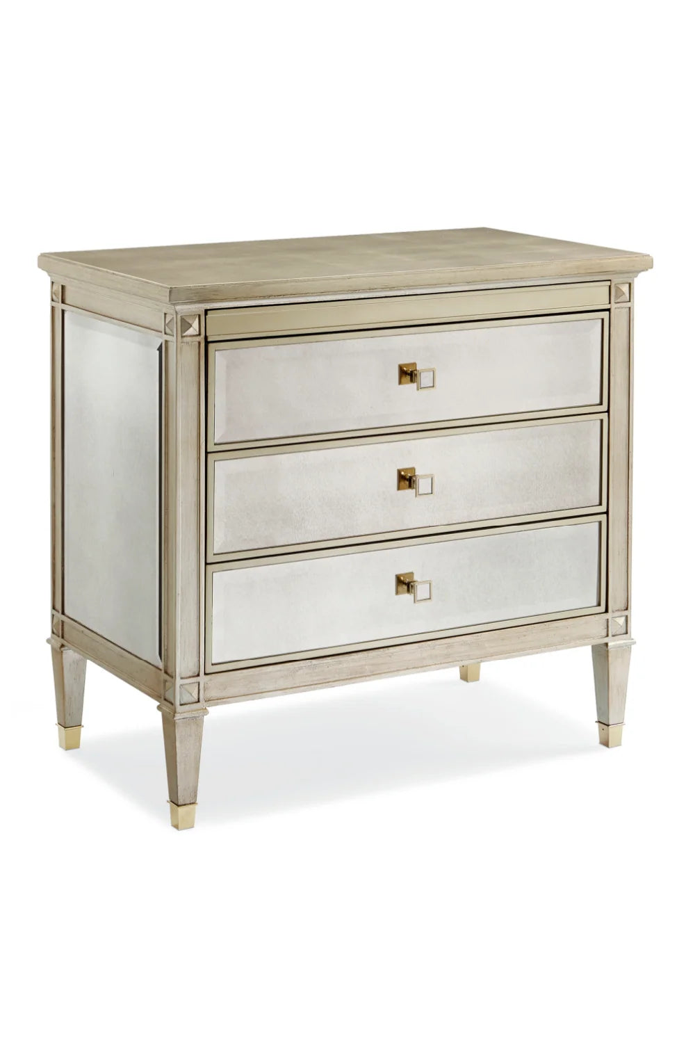 Luxury Modern Antique Mirror Nightstand European Style for Villa