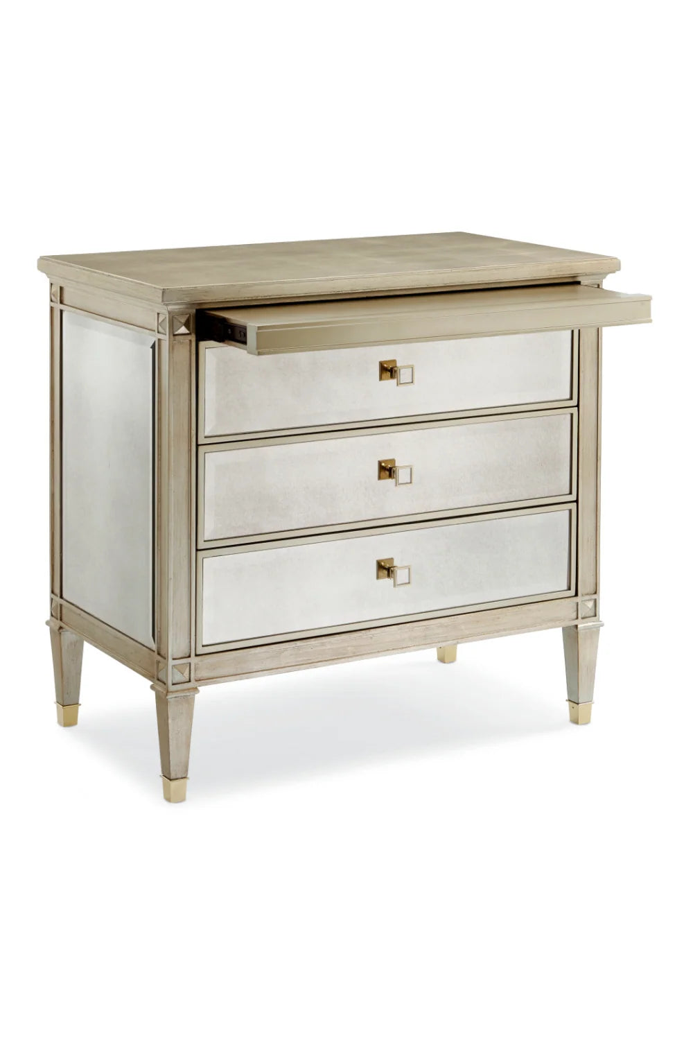 Luxury Modern Antique Mirror Nightstand European Style for Villa