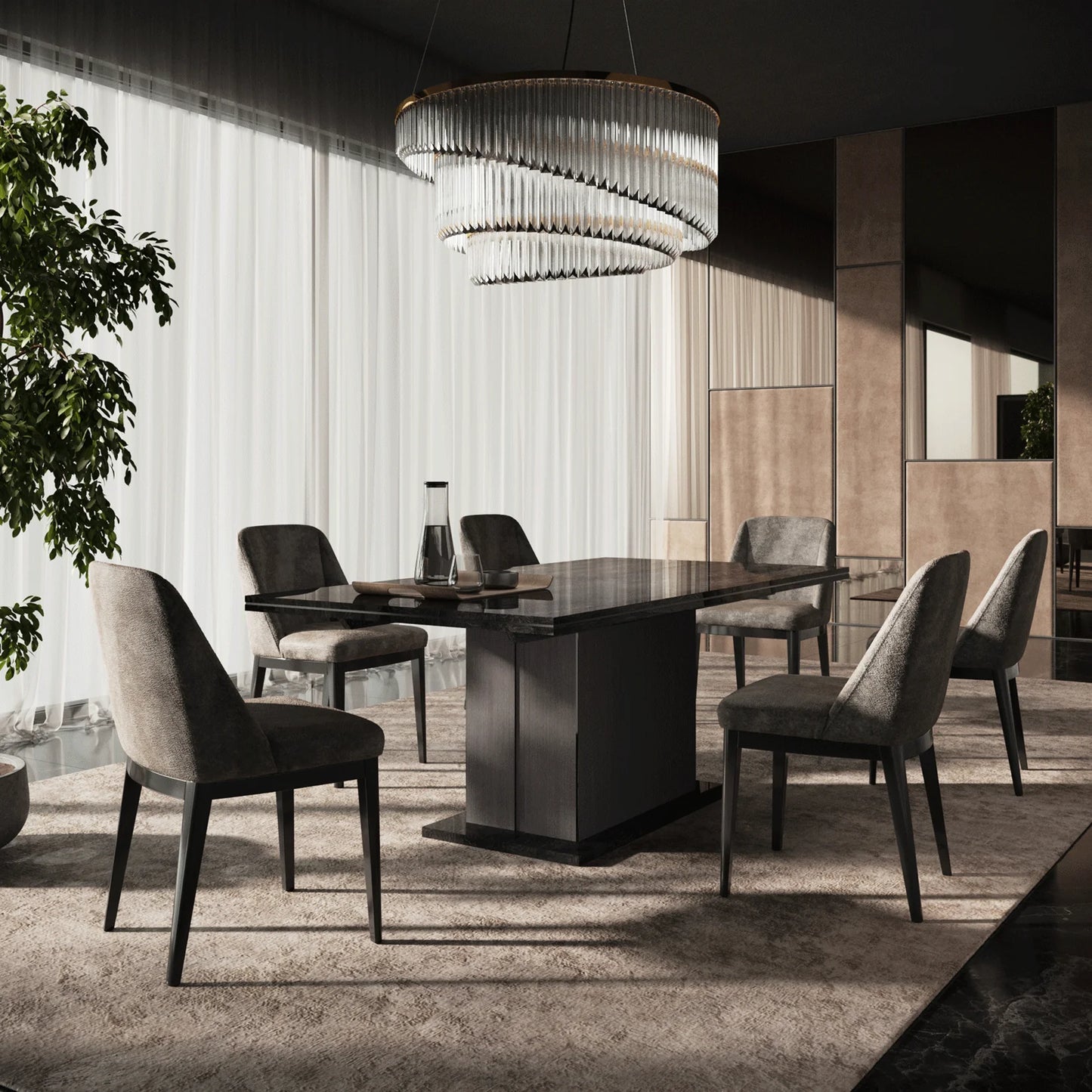 Luxury Modern Ara Dining Chair European Style for Villa