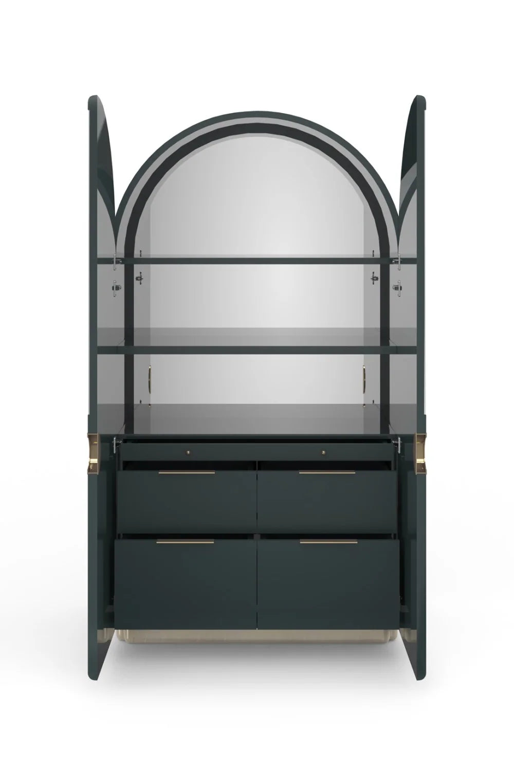Luxury Modern Arched 2-Door Cabinet European Style for Villa