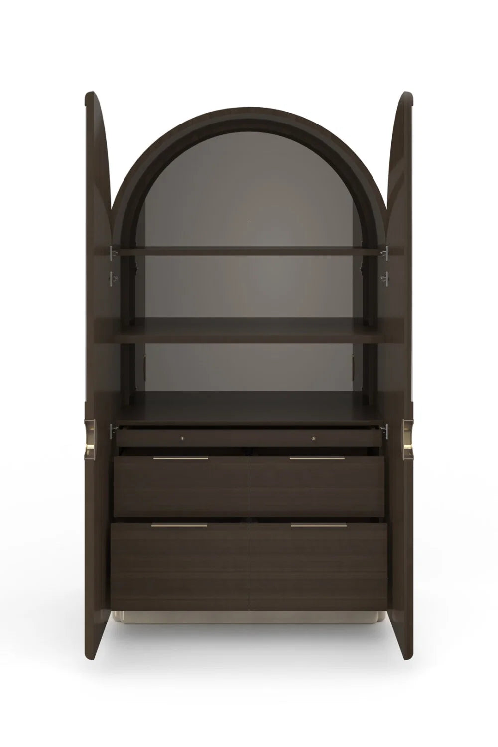 Luxury Modern Arched 2-Door Cabinet European Style for Villa
