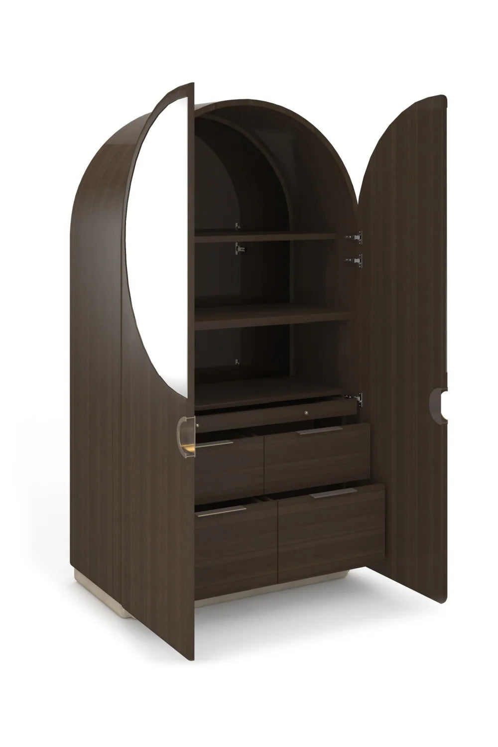 Luxury Modern Arched 2-Door Cabinet European Style for Villa