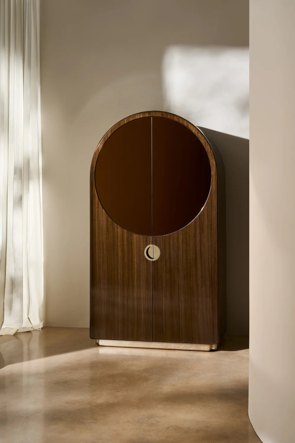 Luxury Modern Arched 2-Door Cabinet European Style for Villa