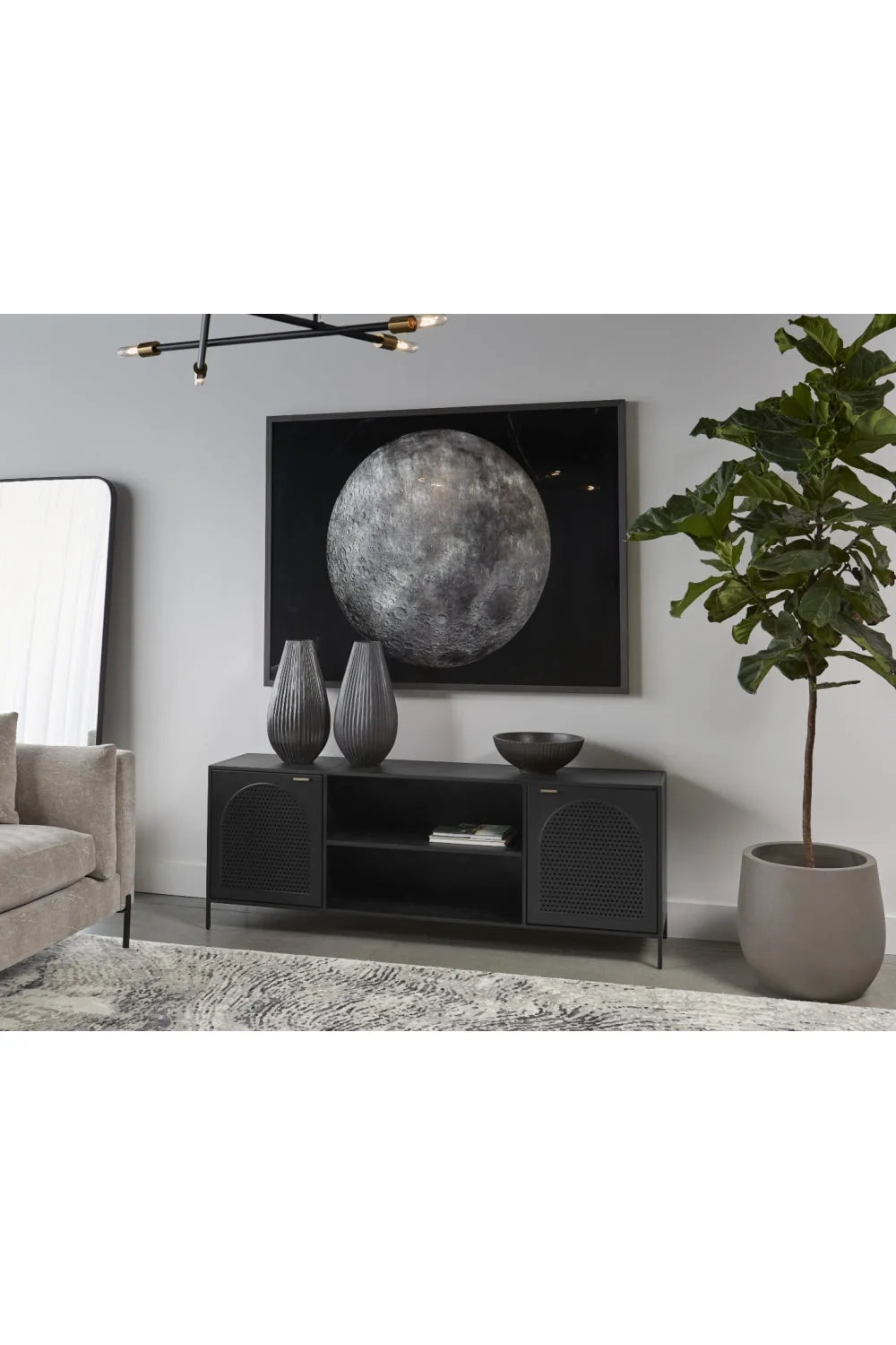Luxury Modern Arched Metal Cabinet European Style for Villa