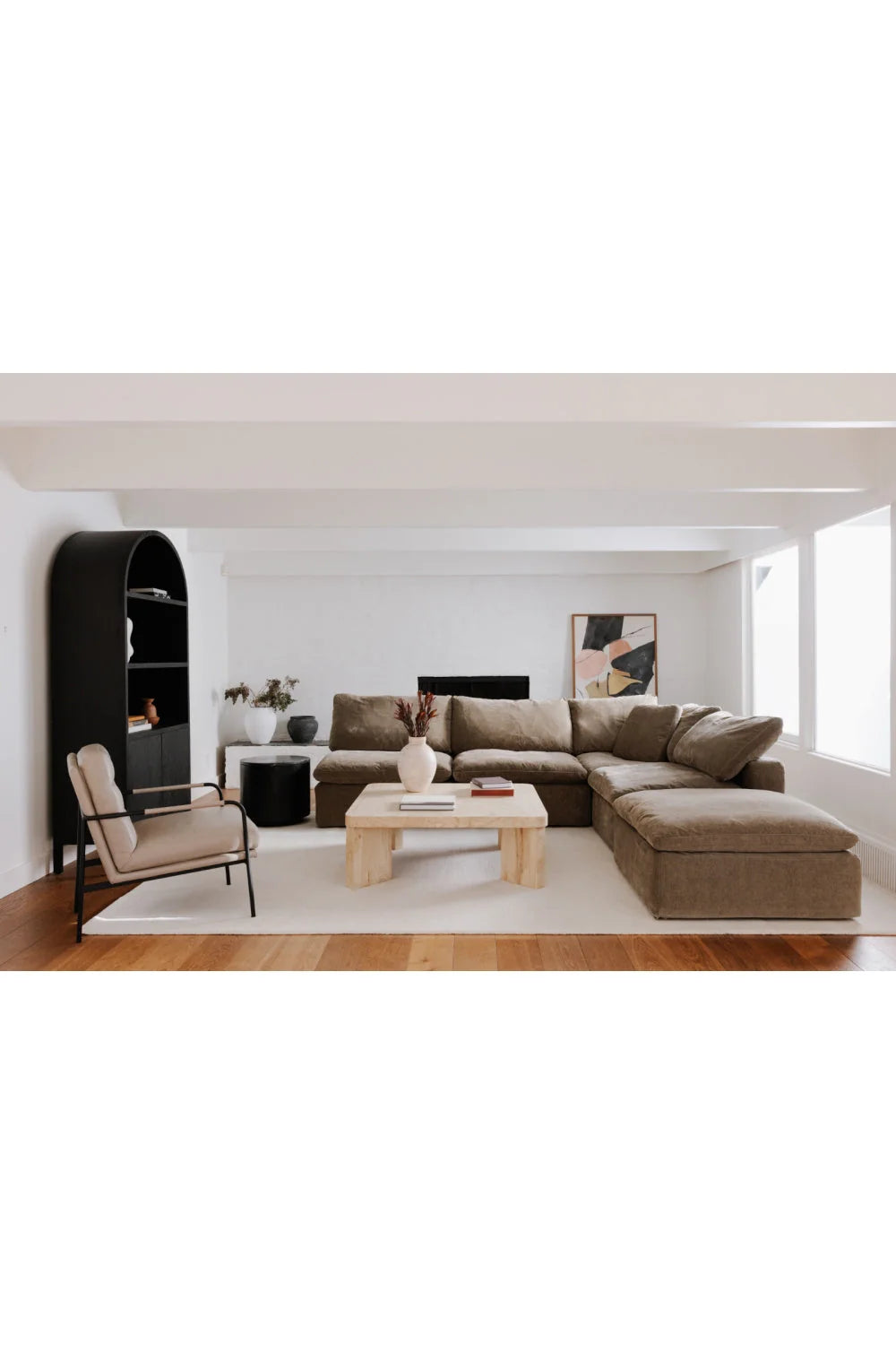 Luxury Modern Arched Storage Cabinet European Style for Villa