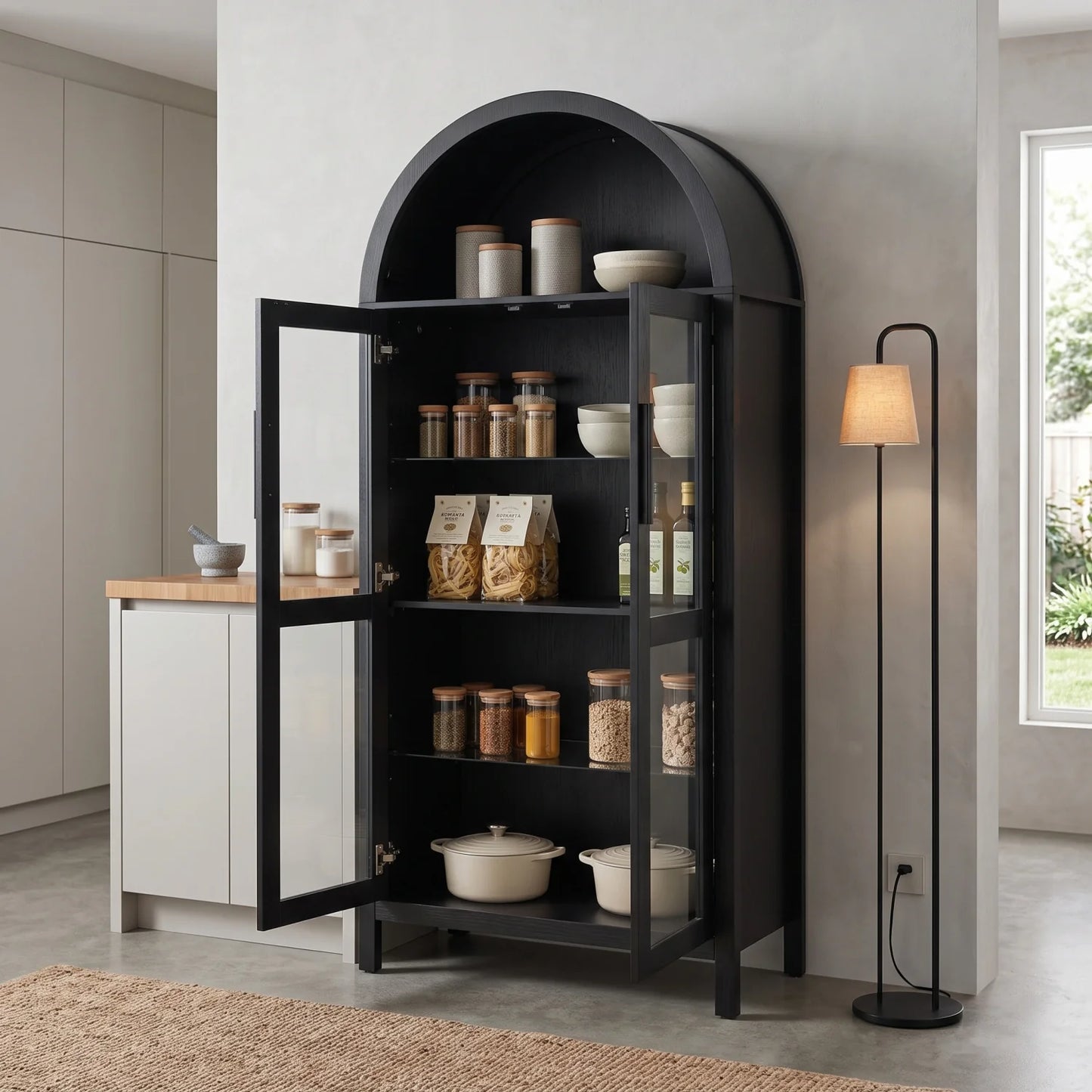 Luxury Modern Arched Storage Cabinet European Style for Villa