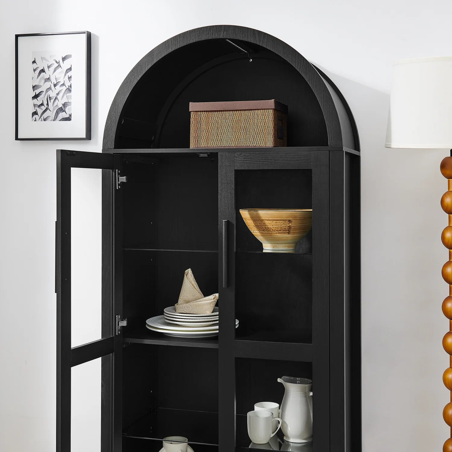 Luxury Modern Arched Storage Cabinet European Style for Villa