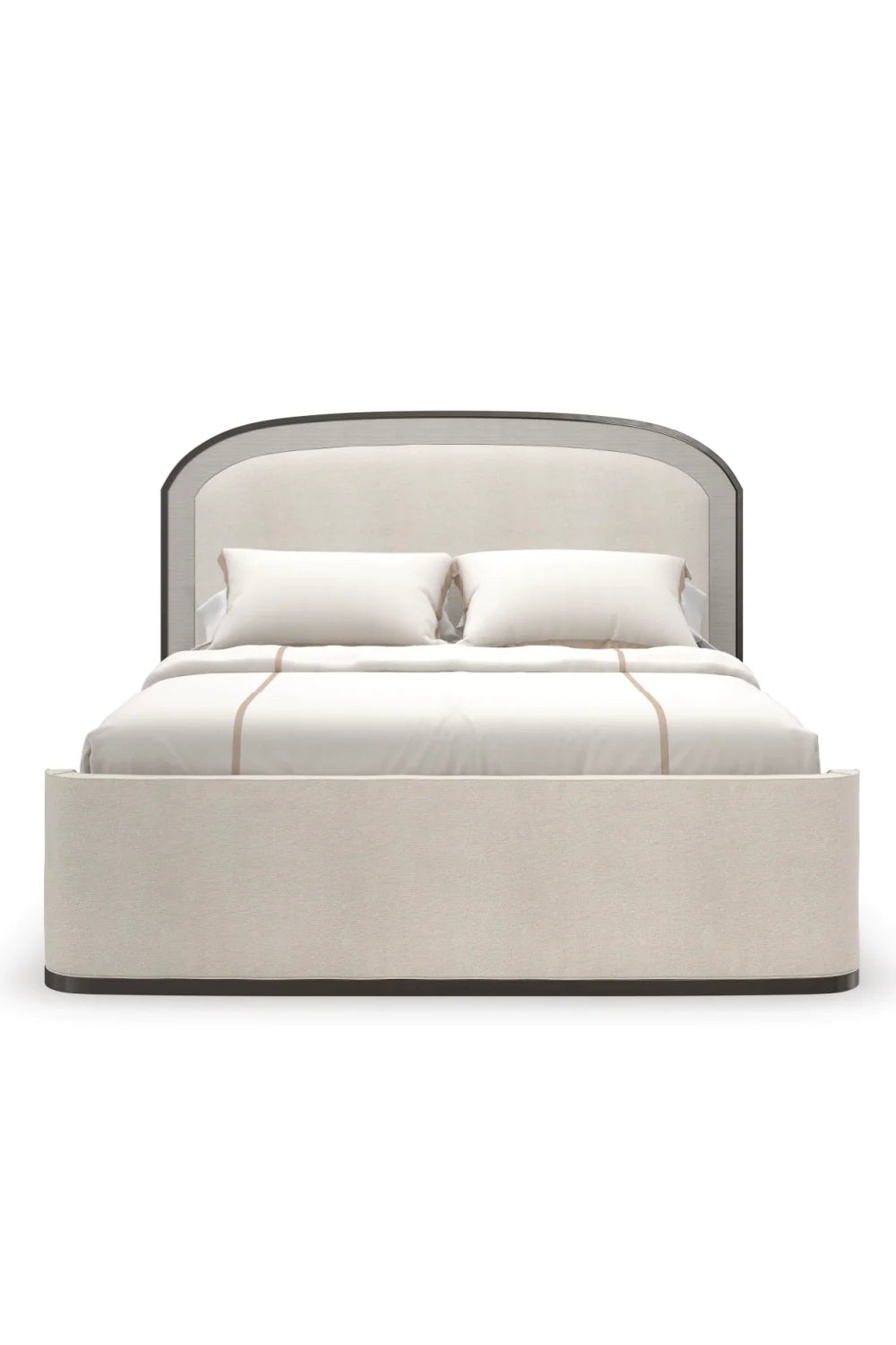 Luxury Modern Arched Upholstered Bed European Style for Villa