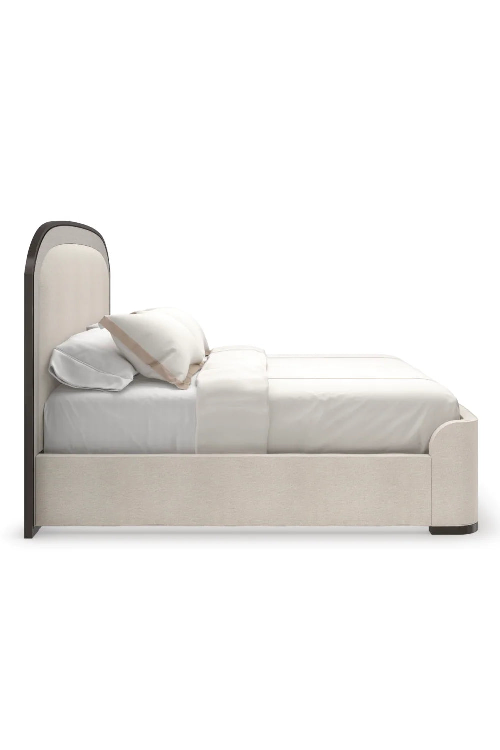 Luxury Modern Arched Upholstered Bed European Style for Villa