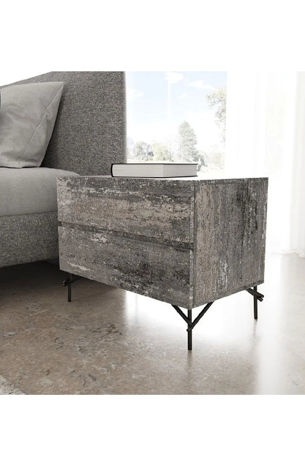 Luxury Modern Aria Nightstand European Style for Villa