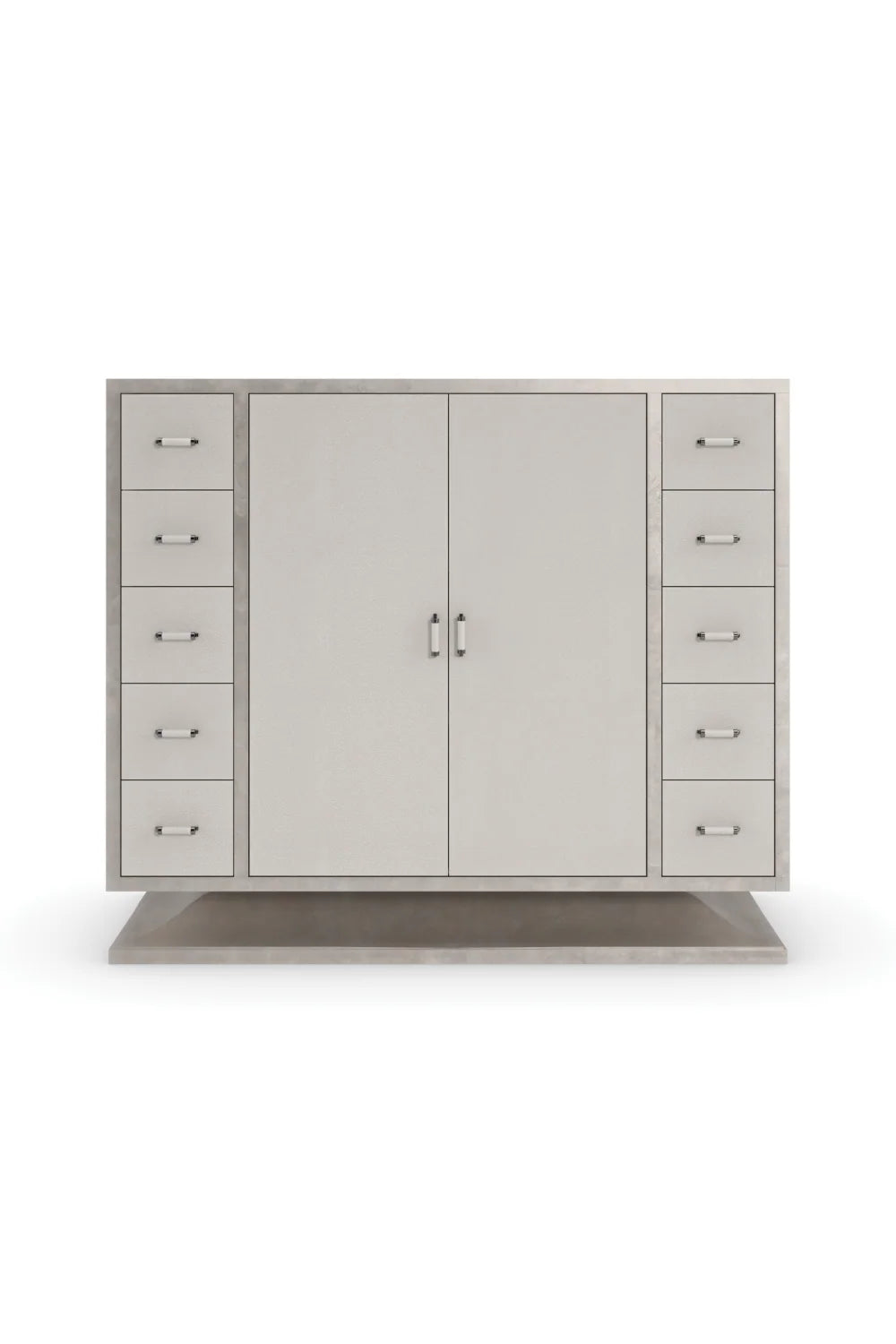 Luxury Modern Art Deco Shagreen Cabinet European Style for Villa
