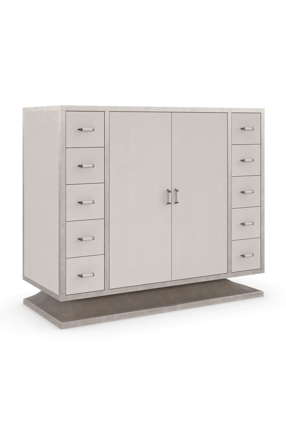 Luxury Modern Art Deco Shagreen Cabinet European Style for Villa
