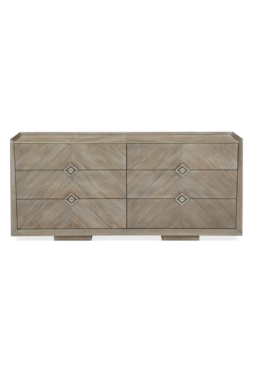 Luxury Modern Ash Chevron Dresser European Style for Villa