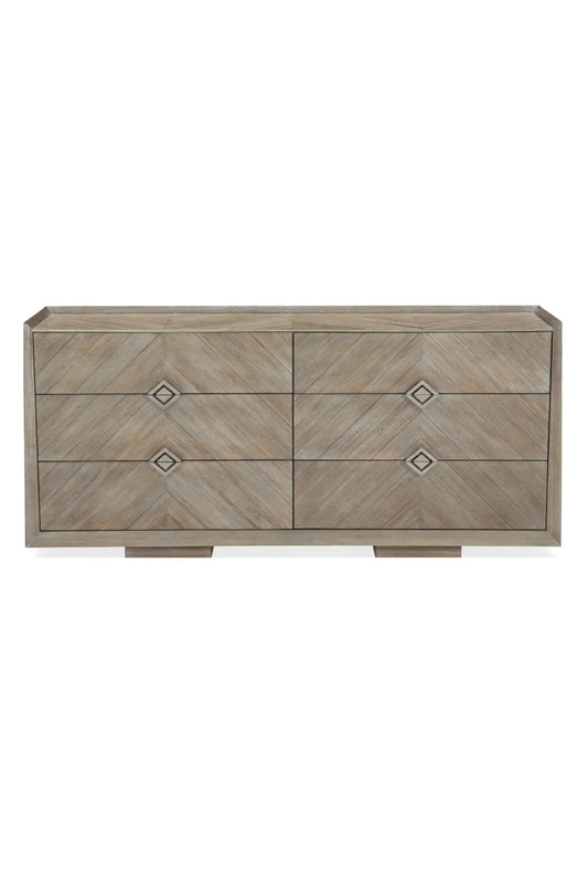 Luxury Modern Ash Chevron Dresser European Style for Villa